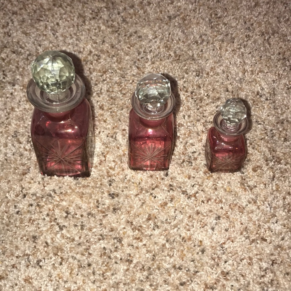 Antique perfume bottles